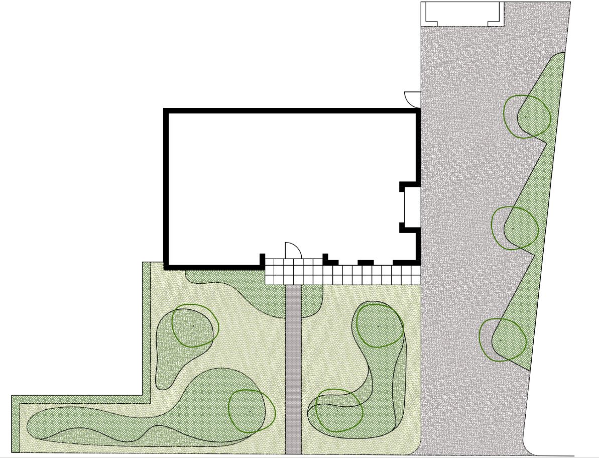 Ontwerp plattegrond tuin